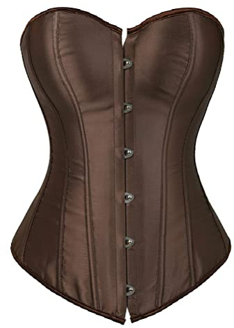 Kelvry Bustier Lacer Satin Corset Minceur Lingerie pour Femme Ventre Plat