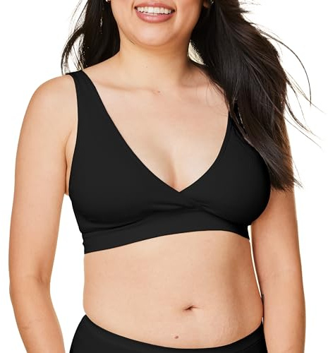 Bravado Designs Sostén sostenible de maternidad y lactancia | Restore | Nylon reciclado | Sin costuras y sin aros | Copa B-DDD/F, Negro -, Medium