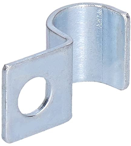 Estink Rörklämma med Ett Hål, 20 ST Förzinkat Rör i Rostfritt Stål Fäst Hållare Rörklämma för Ruuber Ringar Stålrör(10mm)