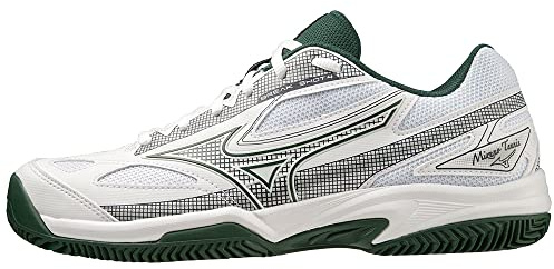 Mizuno BREAK SHOT 4 CC, Scarpe da Tennis, Unisex - Adulto, White/Pineneedle/Papyrus, 39 EU