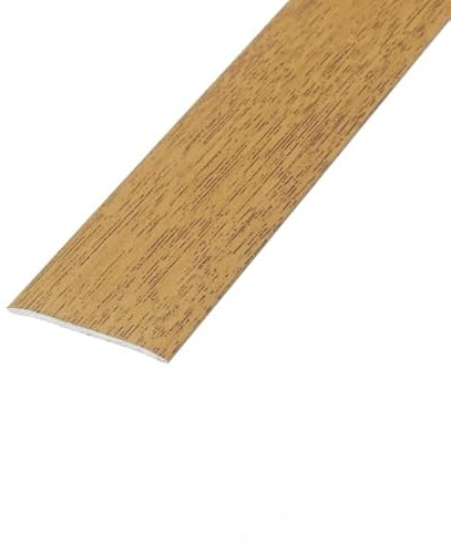 eXtreme Self Adhesive Flat Threshold Strip | 8ft Stick-Down Transition Strip for Laminate, Tile, Wood, and Lino Flooring | Waterproof, Dirt-Resistant, and Sturdy Door Threshold Bar - Harvest Oak