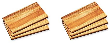 KESPER - Set di 6 taglieri per la colazione | in legno di acacia sostenibile | tagliere per il pane | facile da pulire | robusto | 23 x 15 cm
