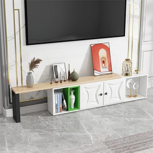Consola de TV Sala de estar, mesa de televisión con pantalla, centro multimedia nórdico, dormitorio, mueble de televisión, chimenea, TV, muebles de lujo Soportes para televisión Consola multimedia ( C