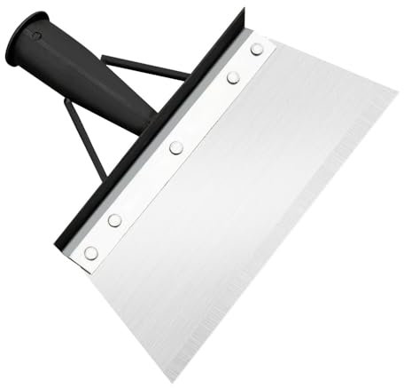 DONGKER Pelle de Jardin Multifonctionnelle, Acier Inoxydable, Pelle Plate de Jardin, Acier Robuste pour Jardinage, Désherbage, Bordures de Pelouse