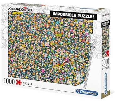 Clementoni - Puzzle pour Adultes 1000 Pièces, Impossible Mordillo - Compact Box, Fabriqué en Italie, 39992