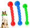 QYRDBGY Hundespielzeug Wurfstick, 2 Stück Gummi Spirale Kauknochen Strapazierfähig Wurfspielzeug Hund Dauerhaft Kauspielzeug Hund Haustier Mundpflege für Kleine, Mittelgroße und Große Hunde