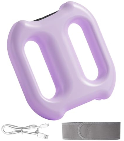 Anneau de massage pour fascia – Outil de massage de fascia à 5 vitesses pour la cellulite – Rouleau portable avec ceinture Outils de massage pour jambes, cuisses, ventre, yoga, fitness, entraînement