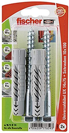 Fischer Universaldübel UX, 14 x 75 SK SB-Karte, 77859