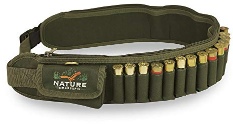 Marsupio Cartuccera Calibro 12 e 20, Unisex – Adulto, Verde, Taglia Unica