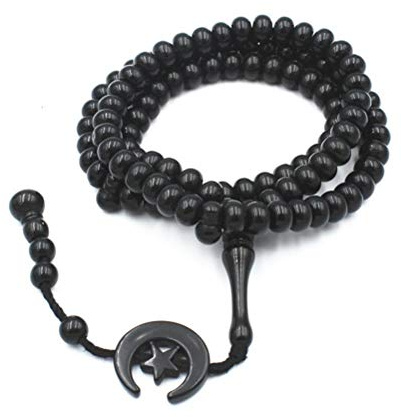 Fencelly Bönpärlor – Tasbih 99 pärlor Eid Mubarak muslimsk bönpärlor muslimsk radband för Eid Ramadan
