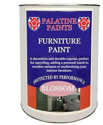 Palatine PaintsProtected By Performance Satin Furniture Paint - 22 Colours - Scratch/scruff Resistance. (1 Litre, Lilac Orchid)