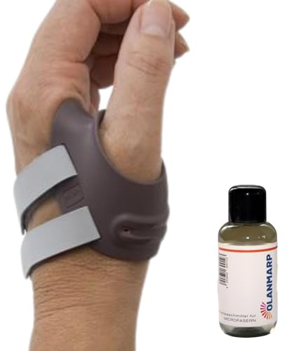 Ofa Push Ortho CMC tumortos osteoartrit, minskar smärta, postoperativt bandage + Olanmarp tvättmedel för mikrofiber 50 ml (vänster, storlek 2)