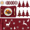 Kazaigou 19 Stück Tischset Weihnachten Tischläufer Filz Weihnachten Bestecktasche, Tischsets Weihnachten Platzsets Weihnachten, Tischsets Filz Tischuntersetzer Tischläufer Tischsets für Weihnachten