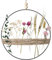 Couronne de fleurs séchées (30 x 30 cm) - Couronne de fleurs séchées - Décoration d'intérieur - Décoration de mariage - Décoration murale de porte