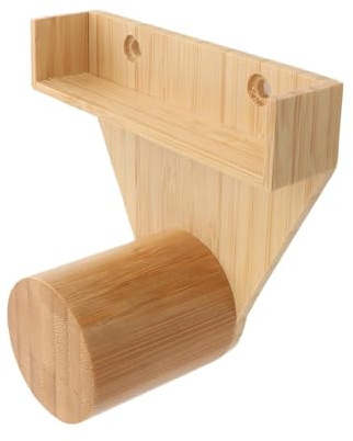 Menolana Pool Chalk Holder Triangle Ball Rack Hanger Wall Mounted Pool Table Accessories Billiards Supplies Practical Display Stand, Wood Color