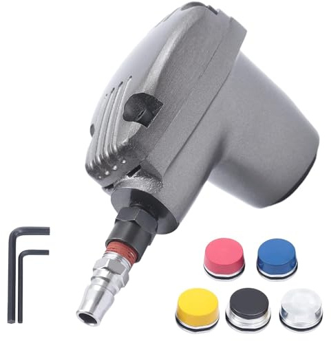 Martello pneumatico palmare – Martello piatto palmare con 5 punte per riparazione del corpo e assemblaggio di inserti in plastica