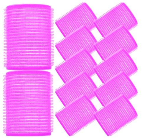 Sewroro Bigoudis en Plastique Légers et Pratiques Outil de Coiffure Portable et Facile à Utiliser Lot de 12 pour Onduler Cheveux Couleur Aléatoire Fer à Friser pour Femmes et Filles