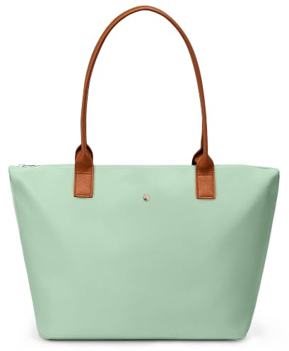 KALIDI Large Handbags for Women Tote Bag with Zip Nylon Women's Totes | Foldable Waterproof Handbags for Women Top-handle Bags for Work,School,Travel,Leisure,Shopping