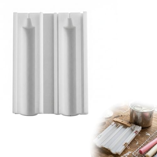 wilcractk Moule à Bougie en Silicone Longue Moule Silicone Bougie Réutilisable pour Bougies Longues DIY Moule Bougie Silicone Flexible pour Fabrication Artisanale Décoration Maison Cadeaux Créatifs