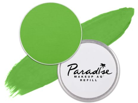 Mehron Makeup Paradise AQ - LIGHT GREEN, Water-Activated Face & Body Paint