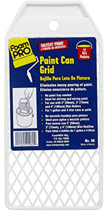 Foampro 60 Paint Can Grid, 1 Gal, 10 in L X 4 in W, 1/4 in T White