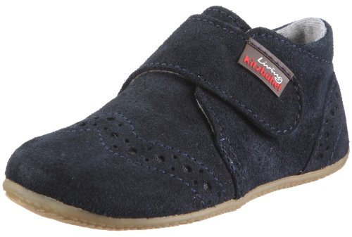 Living Kitzbühel Unisex Baby Babyklettschuh mit Velourleder Lauflernschuhe, Nachtblau