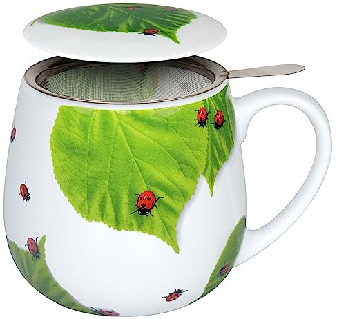 Könitz 1151430876 Tea for One Tasse, Porzellan, Mehrfarbig, 13.2 x 8.2 x 9.7 cm