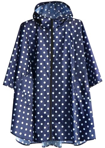 ANYOO Impermeabile Poncho Mantella Pioggia Donna Leggero e Portatile Impermeabile con Cappuccio, Ideale per Campeggio all'aperto Escursionismo Sopravvivenza