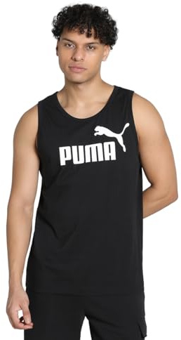 PUMHB|#Puma Ess Tank Canotta Sportiva, Uomo, Puma Black, M