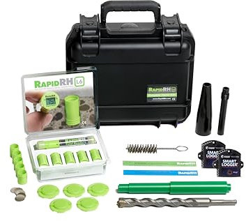 Rapid RH L6 Concrete Moisture Test Starter Kit+ (Fahrenheit) | Accurate ASTM F2170 Compliant Concrete Testing Kit for Contractors & Flooring Installers