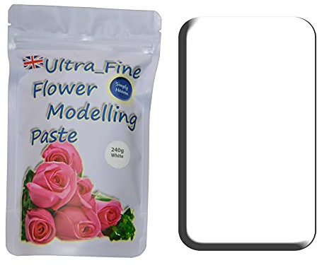 Simply Heaven 240g - 1920g White Sugar Florist, Gum Paste - Sugarcraft Floral Flower Modelling (1 x 240g)