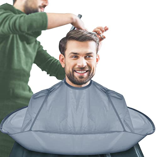 Hair Cutting Cloth, Salon Hairdressing Cape Umbrella Design 60 cm for Adults, Practical Barber Accessories to Keep Hair Out of Clothes and Floor for