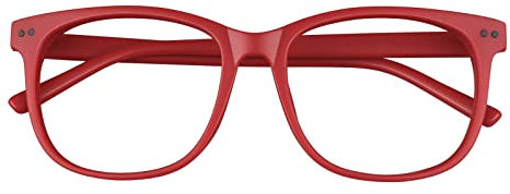 GQUEEN Hornbrille Brille Ohne Stärke Fake Brille Nerdbrille Damen Herren Großer Rahmen UV400,PE1