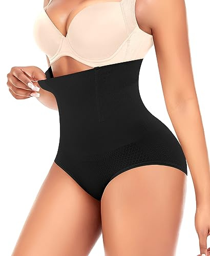 YARRCO Seamless Culotte Gainante Femme Ventre Plat Taille Haute (#24 Noir,M)