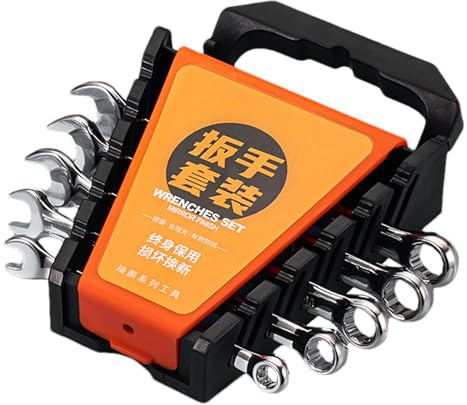 Generisch Set di chiavi a cricchetto, set di chiavi a cricchetto, utensili manuali, set di chiavi combinate con organizzatore di conservazione, metrico 6-17 mm