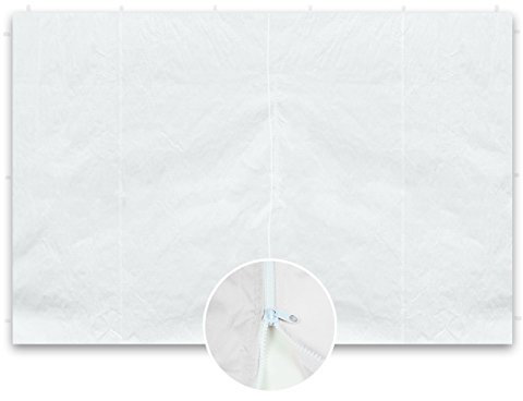 Nexos 2 Seitenwände Seitenteile ohne Fenster Falt-Pavillon 298x216 cm PE 180 g/m² Farbe wählbar Reißverschluss (Weiß)