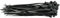 Draper 70391 Nylon 3.6 x 150mm Black Cable Ties (100 Pieces)