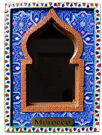 Magnete da frigorifero intagliato in stile etnico marocchino, Magneti per frigorifero, Calamita frigorifero, Souvenir da viaggio, 3D, Decorazione magnetica, Collezione artigianale
