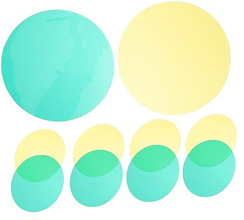 Homoyoyo 10pcs Spotlight Lens Replacement Spotlight Filter Lens for Outdoor Use Easy Install Remove Suitable for Camera Video