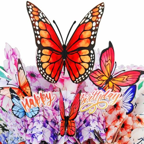 Favour Pop Up® - eine prachtvolle 3D Karte mit stilvoll integriertem Happy Birthday, auch für Geldgeschenk oder Gutschein. XPH899