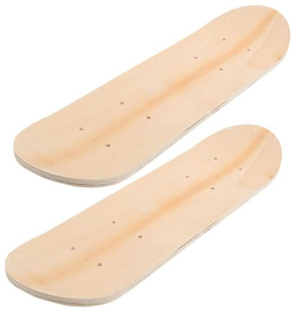 LRXIYODE 2stücke Holz-Skateboard DIY Graffiti Board Skateboard-zubehör Unvollendetes Skateboard-Deck Für Wand Blank Graffiti Skateboard Leeres Skateboarddeck Leeres Skateboard-Deck