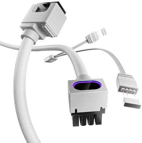 AsiaHorse Hydrus 8 Pin CPU Cable de extensión PSU HYDRUS-8PIN-CPU-WHITE-A-30CM-DE