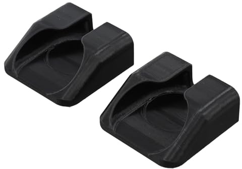Violiica Wahoo - Adaptadores de pedal sin clip para bicicleta, se convierten en pedales de plataforma plana, plástico, borde dentado antideslizante y textura esmerilada, fácil instalación, color negro