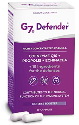 G7 Defender. Fórmula Mejorada. Suplemento Que Contribuye Al Correcto Funcionamiento Del Sistema Inmune Ayudando A Las Defensas Contra Las Agresiones Externas. 60 Cápsulas.