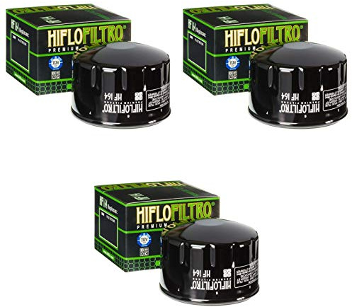 Hiflo Lot de 3 filtres à huile R 1200 GS Adventure 2006-2012 HF164