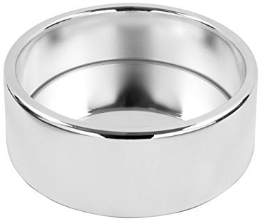 Fink Leuchter, Kerzenhalter, Silber, Legierter Stahl, vernickelt, D.11,5 cm