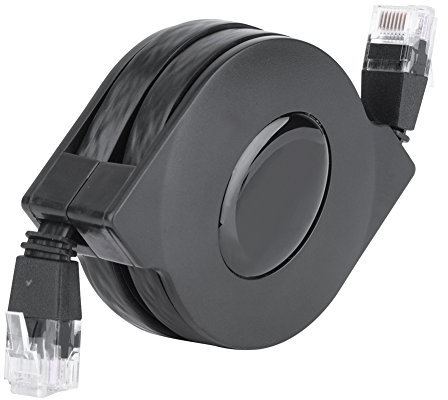 Kafuty Cat6 Netzwerkkabel, Ausziehbar für Modem Router Netzwerk, Ethernet Switch für flaches Hochgeschwindigkeits Internetkabel, Modem, Router(2m)