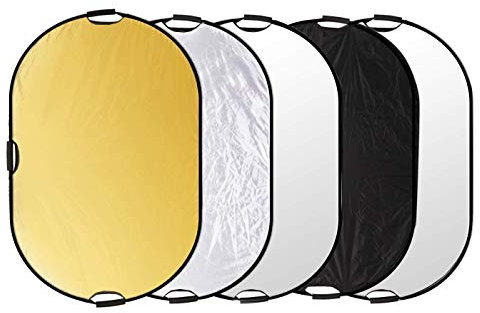 Selens 5-in-1 150x200cm Oval Reflektor Tragbarer Faltbarer für Fotografie Fotostudio Beleuchtung und Außenbeleuchtung