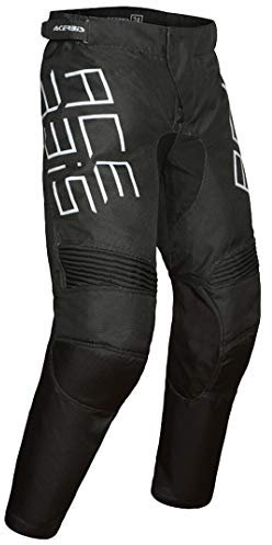 Acerbis MX Track Pantaloni Motocross per Bambini (Black,18)