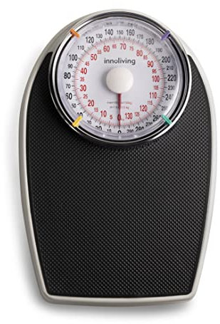 Innoliving INN-149 Bilancia Pesapersone Meccanica con Capacità 136kg, Divisione 500g, Piattaforma Antiscivolo